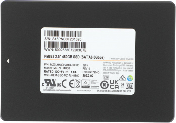 Накопитель SSD Samsung SATA-III 480GB MZ7LH480HAHQ-00005