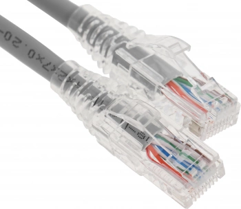 Патч-корд WRline WR-PC-RJ45-UTP-5E-0.3-GY FTP RJ-45 вил.-вилка RJ-45 кат.5E 0.3м серый LSZH (уп.:1шт)