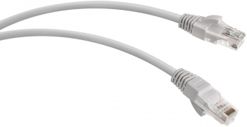 Патч-корд WRline WR-PC-RJ45-UTP-5E-1-GY UTP RJ-45 вил.-вилка RJ-45 кат.5E 1м серый LSZH