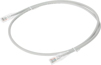 Патч-корд WRline WR-PC-RJ45-UTP-5E-1-GY UTP RJ-45 вил.-вилка RJ-45 кат.5E 1м серый LSZH