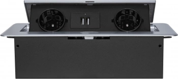 Розетка Cactus  CS-SOCKET-EU/USBA-GY