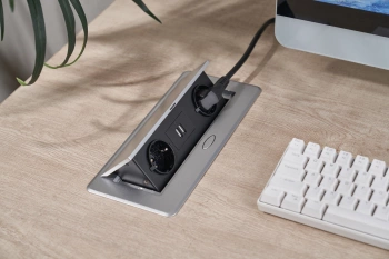 Розетка Cactus  CS-SOCKET-EU/USBA-GY