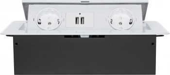 Розетка Cactus  CS-SOCKET-EU/USBA-WH