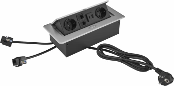 Розетка Cactus  CS-SOCKET-EU2-USBA/C-NET