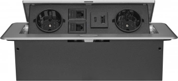 Розетка Cactus  CS-SOCKET-EU2-USBA/C-NET