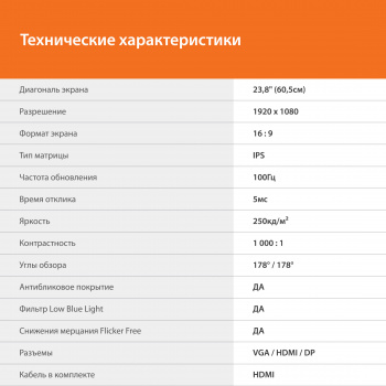 Монитор SunWind 23.8