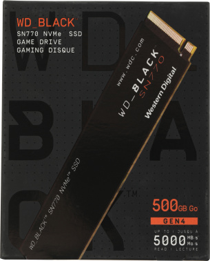 Накопитель SSD WD S PCIe 4.0 x4 500GB WDS500G3X0E