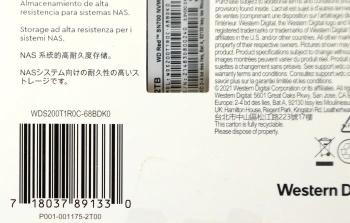 Накопитель SSD WD S PCIe 3.0 x4 2TB WDS200T1R0C