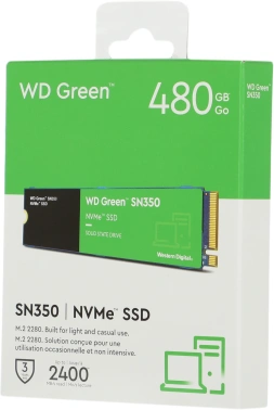 Накопитель SSD WD S PCIe 3.0 x4 480GB WDS480G2G0C