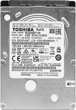 Жесткий диск Toshiba SATA-III 1TB  MQ04ABF100