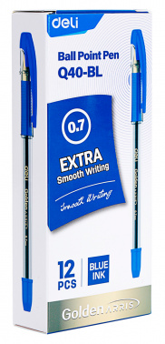 Набор ручек шариков. Deli Arris Golden CQ40-BL-P