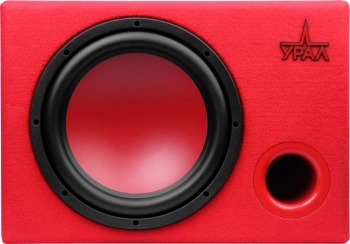 Сабвуфер автомобильный Ural АС-У12А КРАСНЫЙ