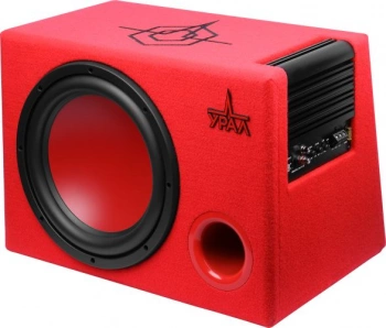 Сабвуфер автомобильный Ural АС-У12А КРАСНЫЙ