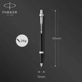 Ручка шариков. Parker IM Core (2150846) Matt Black CT M черн. черн. подар.кор.европод.