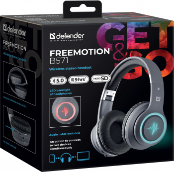 Наушники с микрофоном Defender FreeMotion B571