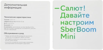 Умная колонка Sber Boom Mini SBDV-00095