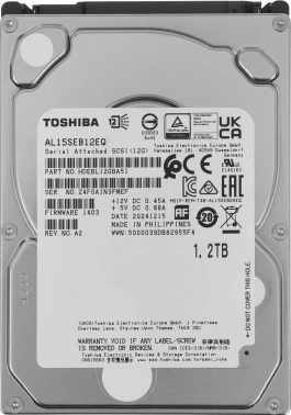 Жесткий диск Toshiba SAS 3.0 1200GB  AL15SEB12EQ