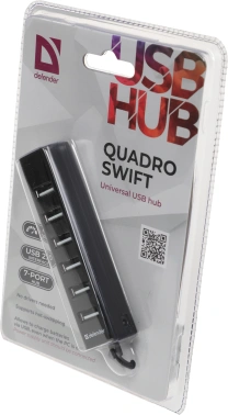 Разветвитель USB 2.0 Defender Quadro Swift