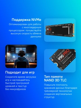 Накопитель SSD Samsung PCIe 4.0 x4 2TB MZ-V9P2T0BW