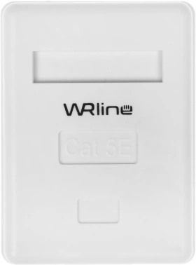 Розетка WRline WR-WS-8P8C-C5E-1 комп.RJ45 1 кат.5E UTP бел. (упак.:1шт)