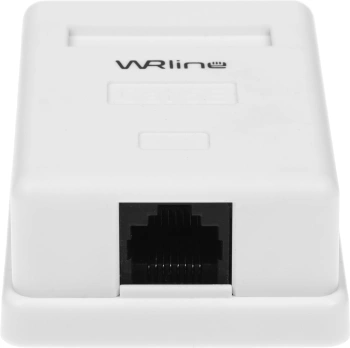 Розетка WRline WR-WS-8P8C-C5E-1 комп.RJ45 1 кат.5E UTP бел. (упак.:1шт)