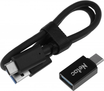 Накопитель SSD Netac USB-C 250GB NT01ZSLIM-250G-32BK