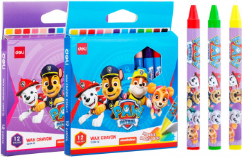 Восковые мелки Deli Paw Patrol