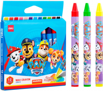 Восковые мелки Deli Paw Patrol