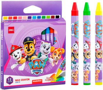 Восковые мелки Deli Paw Patrol