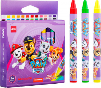 Восковые мелки Deli Paw Patrol