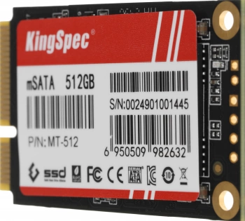 Накопитель SSD Kingspec mSATA 512Gb MT-512
