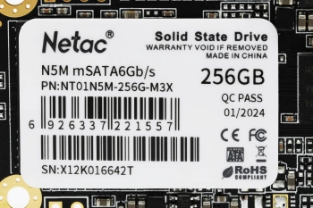 Накопитель SSD Netac SATA-III 256GB NT01N5M-256G-M3X N5M