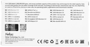 Накопитель SSD Netac SATA-III 512GB NT01N5M-512G-M3X N5M