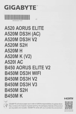 Материнская плата Gigabyte A520M K V2