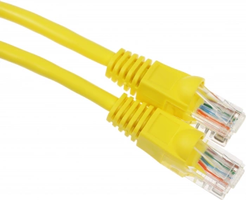 Патч-корд Buro UTP 4 пары cat.5E CCA molded 0.25м желтый RJ-45 (m)-RJ-45 (m)