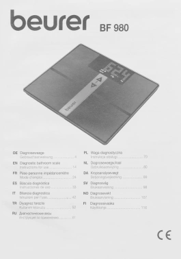 Весы напольные электронные Beurer BF980 WIFI/BT