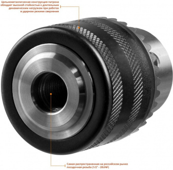 Патрон сверлильный для перфораторов Зубр  29081-H3