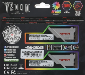 Память DDR5 2x16GB 6800MHz Patriot  PVVR532G680C34K