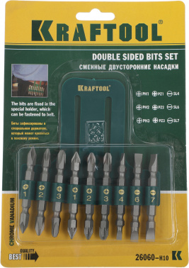 Набор бит Kraftool 26060-H10