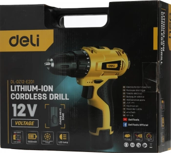 Дрель-шуруповерт Deli DL-DZ12-E2D1