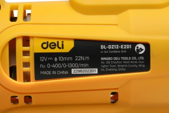 Дрель-шуруповерт Deli DL-DZ12-E2D1