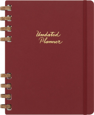 Еженедельник Moleskine SPIRAL XL 204х252мм недатир. обложка картон 200стр. спираль бордовый