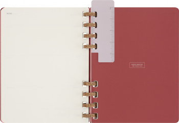 Еженедельник Moleskine SPIRAL XL 204х252мм недатир. обложка картон 200стр. спираль бордовый