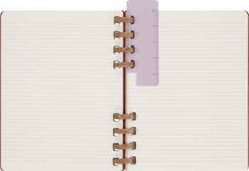 Еженедельник Moleskine SPIRAL XL 204х252мм недатир. обложка картон 200стр. спираль бордовый