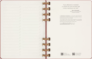 Еженедельник Moleskine SPIRAL XL 204х252мм недатир. обложка картон 200стр. спираль бордовый
