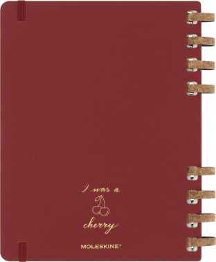 Еженедельник Moleskine SPIRAL XL 204х252мм недатир. обложка картон 200стр. спираль бордовый