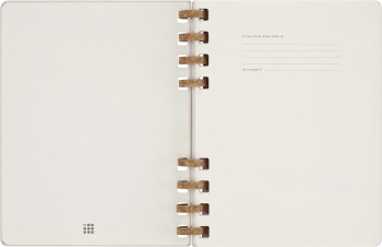 Еженедельник Moleskine SPIRAL XL 204х252мм недатир. обложка картон 200стр. спираль сиреневый