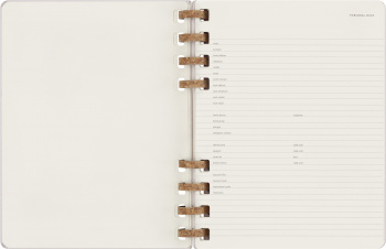 Еженедельник Moleskine SPIRAL XL 204х252мм недатир. обложка картон 200стр. спираль сиреневый