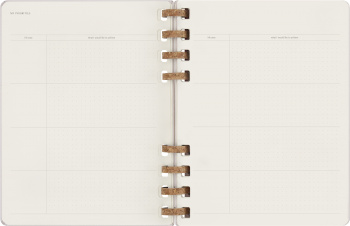 Еженедельник Moleskine SPIRAL XL 204х252мм недатир. обложка картон 200стр. спираль сиреневый