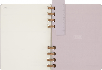 Еженедельник Moleskine SPIRAL XL 204х252мм недатир. обложка картон 200стр. спираль сиреневый